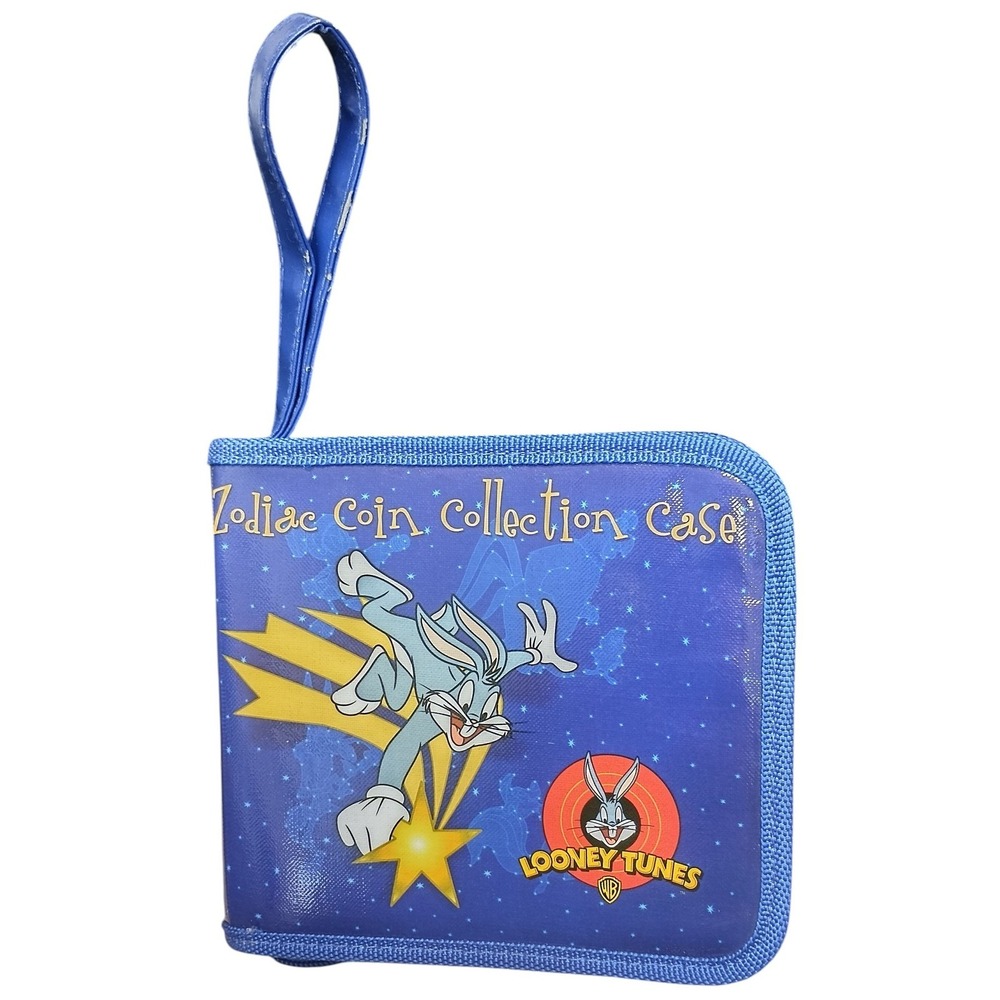 Vintage Sugarloaf Toys Looney Tunes Zodiac Coin Collection & CD Case